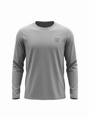 Men's Long-Sleeve Crew Tee - Gray